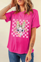 Pink Bunny Graphic T-Shirt for Women