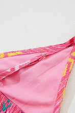 Pink Chevron Stripe Maxi Dress in Polyester Casual Dresses