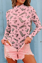 Pink Cowboy Bodysuit and Shorts Basic Style for Women Dusty Pink
