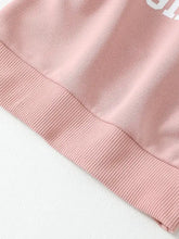 Pink Daddys Girl sweatshirt and pants set for babies with ribbed hem