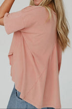 Pink Denim Star Loose-Fit Women's T-Shirt