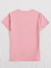 Pink Easter Bunny Short Sleeve T-Shirt for Women
