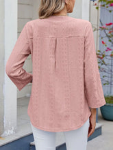 Pink Eyelet Blouse for Women