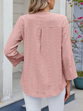 Pink Eyelet Blouse for Women Woman T Shirts