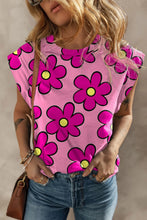Pink Floral Sleeveless Top for Women Floral