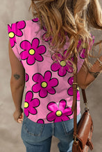 Pink Floral Sleeveless Top for Women
