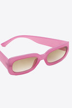 Pink Gradient Lens Rectangle Sunglasses with Polycarbonate Frame