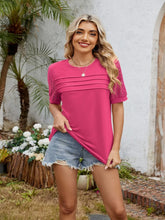 Pink Lace Sleeve Women's Top