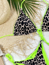 Pink Leopard Print Bikini with Removable Padding