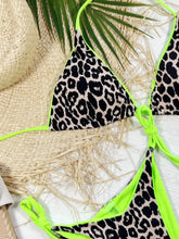 Pink Leopard Print Bikini with Removable Padding Swimwear