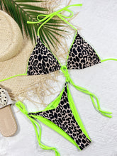 Pink Leopard Print Bikini with Removable Padding