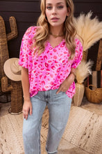 Pink Leopard Print Blouse for Women 100 Percent Polyester