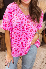 Pink Leopard Print Blouse for Women 100 Percent Polyester