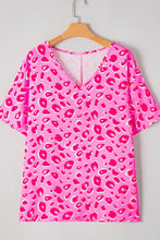 Pink Leopard Print Blouse for Women 100 Percent Polyester