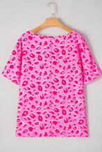 Pink Leopard Print Blouse for Women 100 Percent Polyester