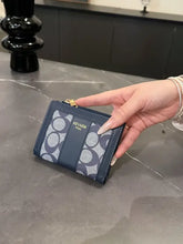 Pink Patterned Mini PU Leather Wallet with Size Conversion Details Wallets