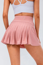 Pink Pleated Athletic Skort for Women Stretchy Tennis Skirt Blush Pink
