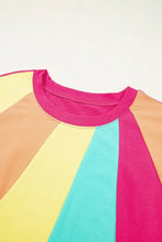 Pink Ruffled Sleeve Dress and Colorful Striped T Shirts for Women Woman T Shirts
