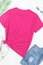 Pink Sequin Easter Egg T-Shirt for Women Woman T Shirts