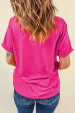 Pink Sequin Easter Egg T-Shirt for Women Woman T Shirts