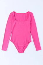 Pink Short Sleeve Bodysuit for Women with Opaque Basic Style Woman Bodysuits