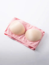 Pink Short Sleeve T-Shirt with Built-In Bra Cups Woman T Shirts