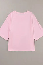 Pink Star Patterned Cotton T Shirt for Women Woman T Shirts