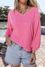Pink Striped Off Shoulder Long Sleeve Top for Women Pink Woman T Shirts