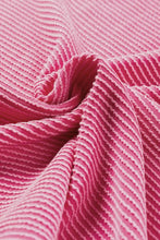 Pink Striped Off Shoulder Long Sleeve Top for Women Woman T Shirts