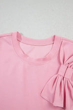 Pink T-Shirt with Bow Detail for Women Woman T Shirts
