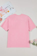 Pink T-Shirt with Bow Detail for Women