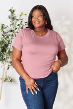 Pink V-Neck T-Shirt for Women Slightly Stretchy Fabric Machine Washable