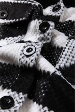 Plaid Button Up Long Sleeve Jacket Woman Outerwear