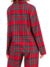 Plaid Collared Neck Button Up Top and Pants Lounge Set Woman Loungewear Sets