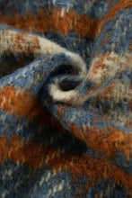 Plaid Collared Neck Jacket with Chest Pockets Woman Outerwear