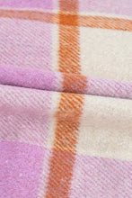 Plaid Corduroy Pockets Brushed Checkered Shacket Woman Outerwear