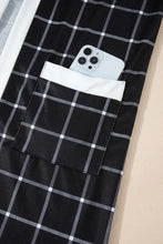 Plaid Open Front Long Sleeve Cover Up Woman Outerwear