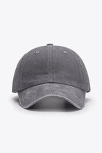 Distressed dark gray Pleased To Meet You baseball cap