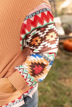 Plus Size Drawstring Geometric Long Sleeve Hoodie Woman Sweatshirts