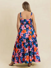 Plus Size Printed Square Neck Cami Dress Casual Dresses