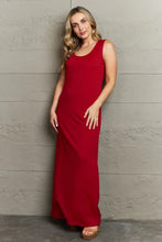 Plus Size Scoop Neck Maxi Tank Dress Woman Maxi Dress