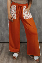 Plus Size Wide Leg Pants Orange Woman Pants