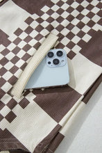 Jacke mit Karomuster, Knopfleiste, langen Ärmeln und Taschen für Damen, Oberbekleidung