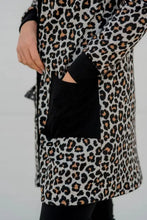 Pocketed Leopard Open Front Cover Up Woman Outerwear