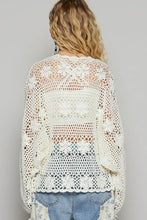 POL Crochet Open-Front Cardigan Cardigans