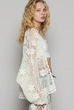 POL Crochet Open-Front Cardigan Cardigans