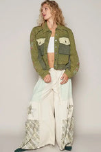 POL Embroidered Sleeve Raw Edge Quilted Jacket Woman Outerwear