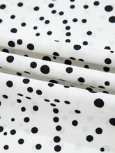 Polka Dot Layered Ruffled Short Sleeve Blouse Woman Shirt