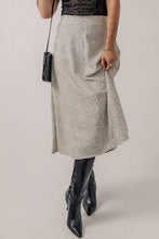 Polka Dot Midi Skirt with Black Leather Boots Woman Skirts