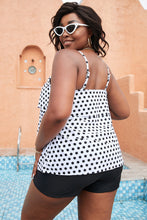 Polka Dot Tankini Swimsuit with Removable Padding